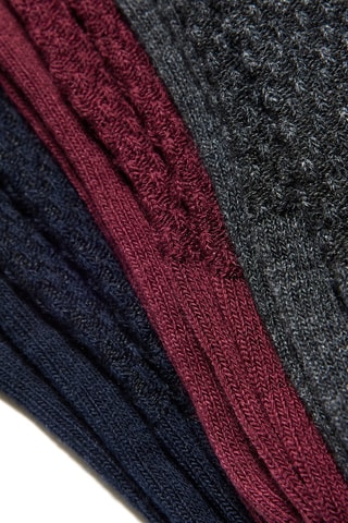 3 paires de chaussettes La Chaussette Gaufrée - Multicolore - La Maison du Chausseur