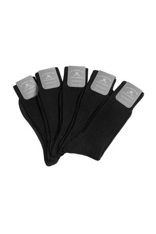 5 paires de chaussettes Semainier - Noir - La Maison du Chausseur