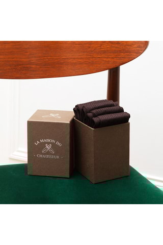 5 paires de chaussettes Semainier - Marron - La Maison du Chausseur