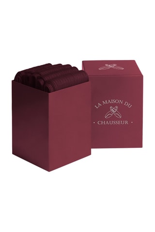 5 paires de chaussettes Semainier - Bordeaux - La Maison du Chausseur