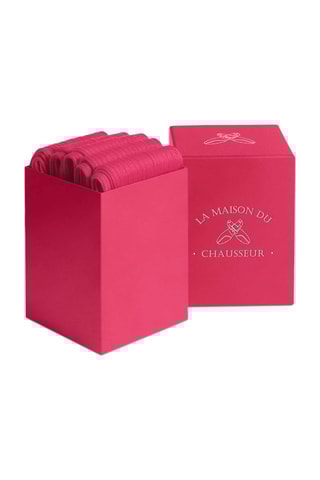 5 paires de chaussettes Semainier - Fuchsia - La Maison du Chausseur