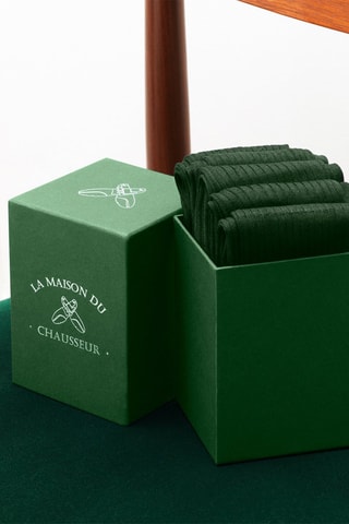 5 paires de chaussettes Semainier -Vert - La Maison du Chausseur