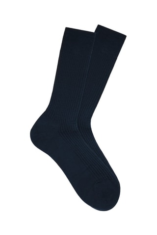 5 paires de chaussettes Semainier - Bleu marine - La Maison du Chausseur