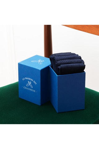 5 paires de chaussettes Semainier - Bleu marine - La Maison du Chausseur