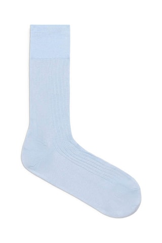 5 paires de chaussettes Semainier - Bleu ciel - La Maison du Chausseur