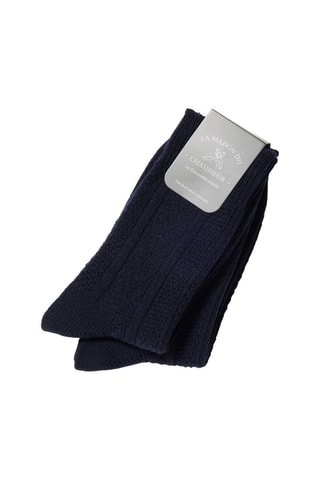 2 paires de chaussettes La Chaussette d’Hiver - Bleu marine - La Maison du Chausseur