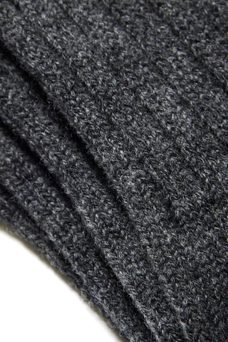 Chaussettes en laine La Chaussette à Côtes - Gris - La Maison du Chausseur