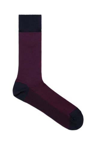 2 paires de chaussettes La chaussette Sublime - Bleu marine et violet - La Maison du Chausseur