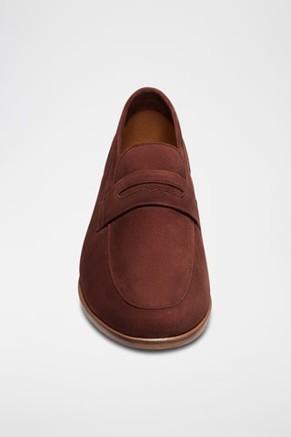 Mocassins en nubuck Lucas - Marron - Guillemets