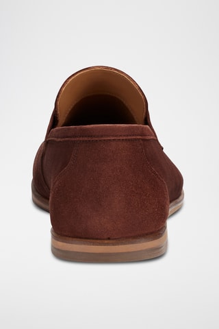 Mocassins en nubuck Lucas - Marron - Guillemets