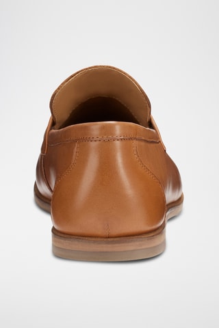 Mocassins en cuir Lucas - Camel - Guillemets