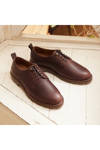 Derbys en cuir  Ulysse - Marron foncé - Guillemets