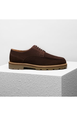 Derbys en nubuck Aragon - Marron - Guillemets