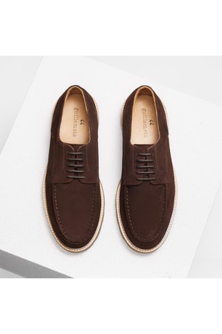 Derbys en nubuck Aragon - Marron - Guillemets