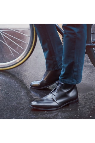 Boots en cuir Aston - Noir - Arthur&Brooke