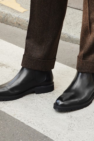 Bottines Chelsea en cuir Maximilian - Noir - McFinlay