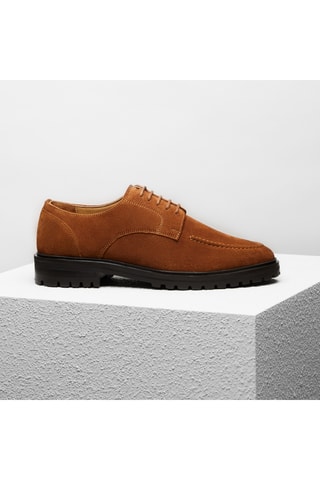 Derbys en nubuck Alexandre - Camel - Guillemets
