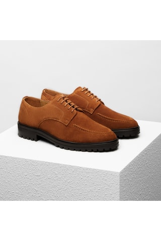 Derbys en nubuck Alexandre - Camel - Guillemets
