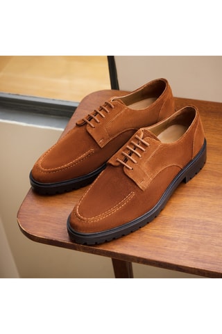 Derbys en nubuck Alexandre - Camel - Guillemets