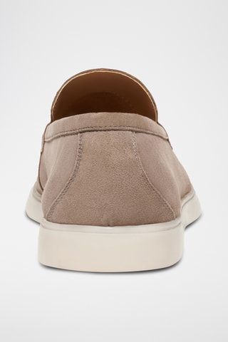 Mocassins en nubuck Hélios - Taupe - Guillemets