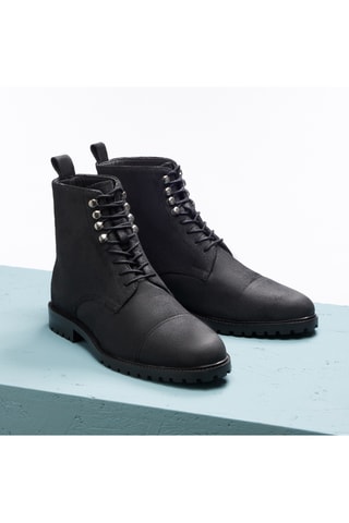 Boots en nubuck Brent - Noir - Shepperd and Sons
