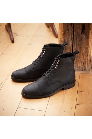 Boots en nubuck Brent - Noir - Shepperd and Sons