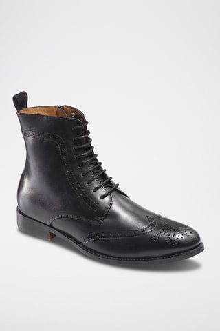 Bottines en cuir Stephen - Noir - McFinlay