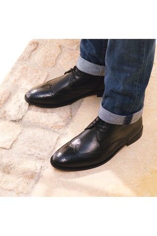 Bottines en cuir Stephen - Noir - McFinlay