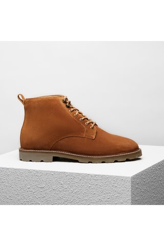 Boots en nubuck Edmond - Camel - Guillemets