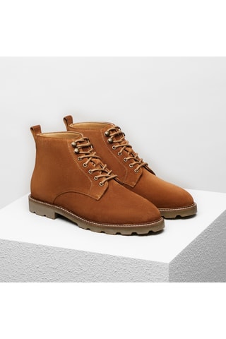 Boots en nubuck Edmond - Camel - Guillemets