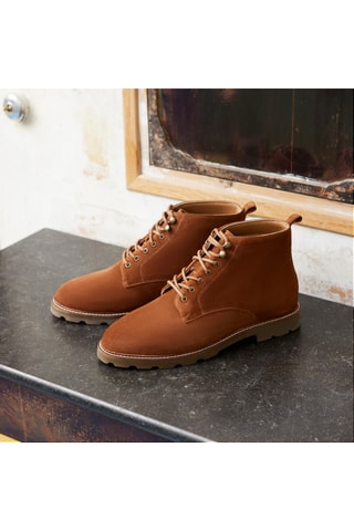 Boots en nubuck Edmond - Camel - Guillemets