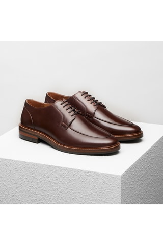 Derbys en cuir Tristan - Marron - Guillemets