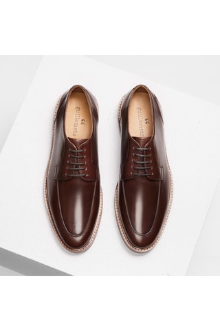 Derbys en cuir Tristan - Marron - Guillemets