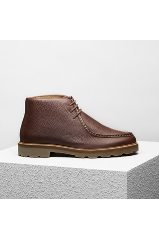 Boots en cuir  Jérémy - Marron - Guillemets