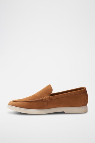 Mocassins en nubuck Hélios - Camel - Guillemets
