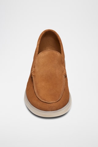 Mocassins en nubuck Hélios - Camel - Guillemets