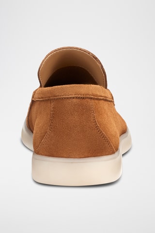 Mocassins en nubuck Hélios - Camel - Guillemets