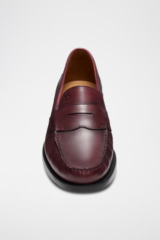 Mocassins en cuir de mouton Pierre - Bordeaux - Guillemets