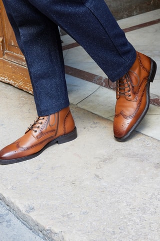 Boots en cuir Curtis - Camel - McFinlay