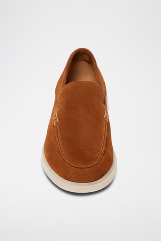 Mocassins en nubuck Hélios - Marron - Guillemets