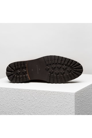 Bottines Chelsea en cuir Hector - Camel - Guillemets