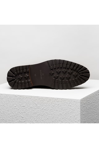 Bottines Chelsea en cuir Hector - Marron - Guillemets