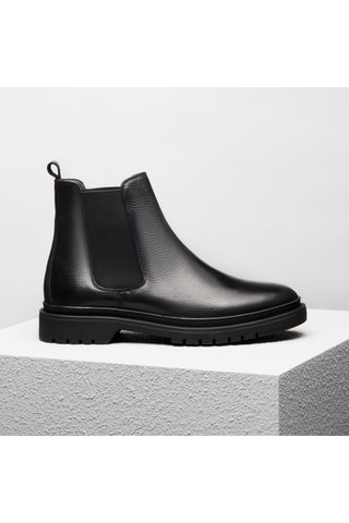 Bottines Chelsea en cuir Aristide - Noir - Guillemets