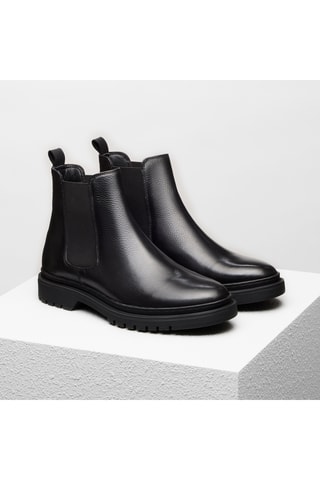 Bottines Chelsea en cuir Aristide - Noir - Guillemets
