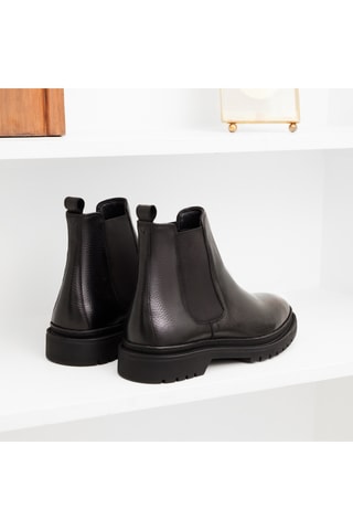 Bottines Chelsea en cuir Aristide - Noir - Guillemets