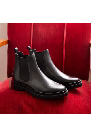 Bottines Chelsea en cuir Aristide - Noir - Guillemets