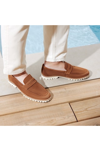 Mocassins en nubuck Horace - Marron - Guillemets