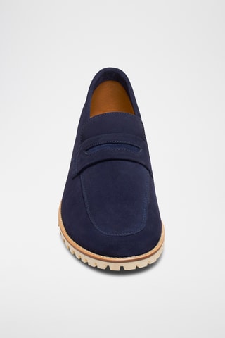 Mocassins en nubuckHorace - Bleu marine - Guillemets