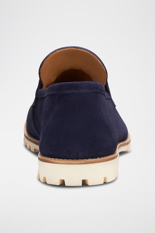 Mocassins en nubuckHorace - Bleu marine - Guillemets