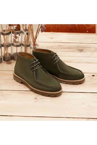 Boots en nubuck Jérémy - Kaki - Guillemets